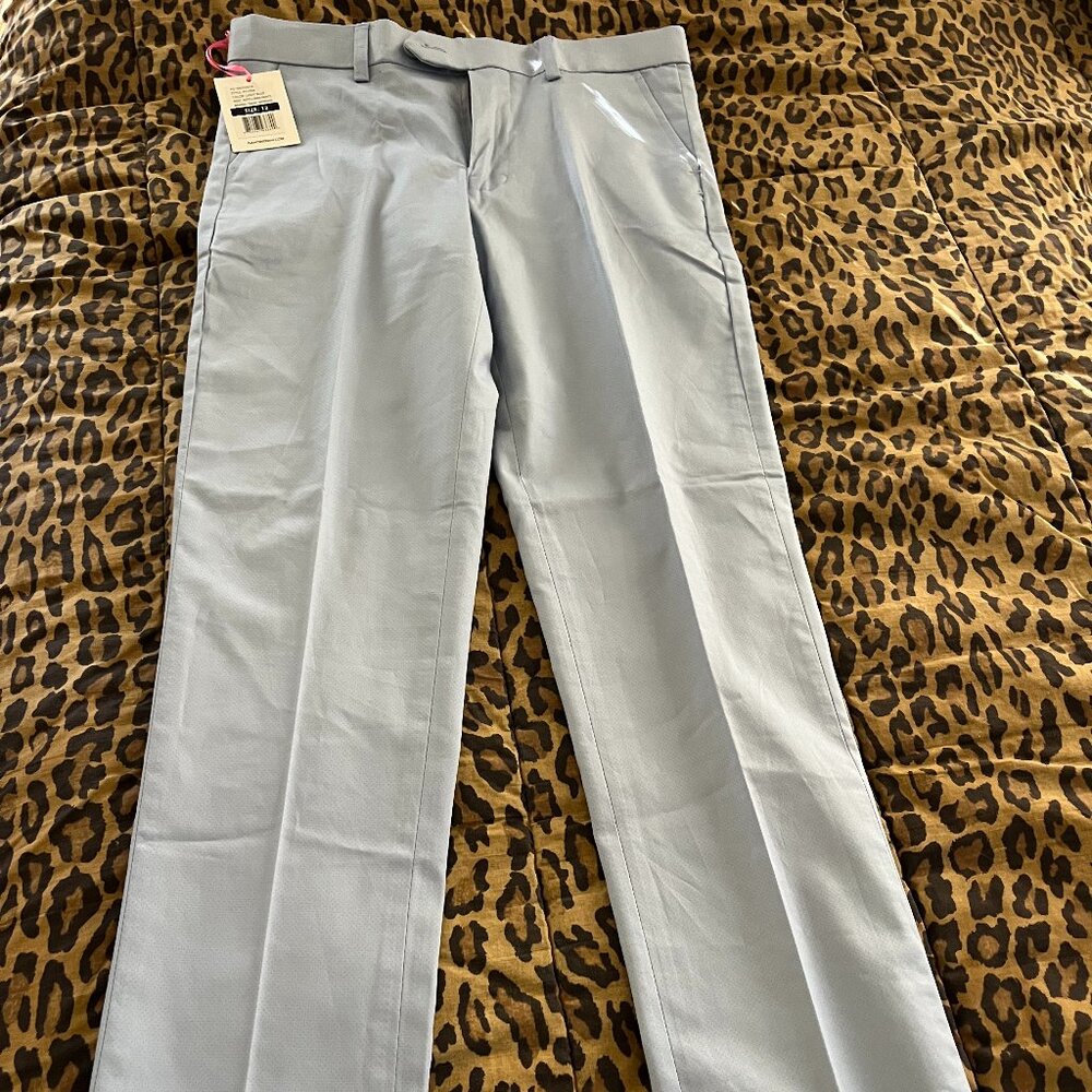 Isaac Mizrahi Boys Dress Pants size 12, light blue, 100% cotton